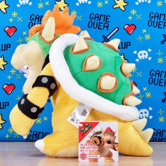 Little Buddy Nintendo BOWSER 10" #10 2017 All Star Super Mario Collectible Plush - Picture 6 of 12